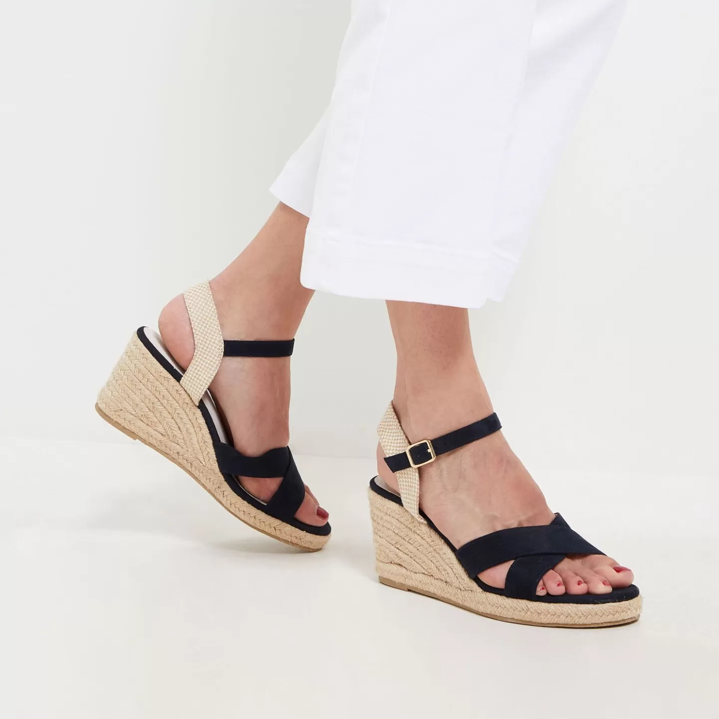 Grain de Malice Sandales Compensées Ouvertes Femme- Chaussures