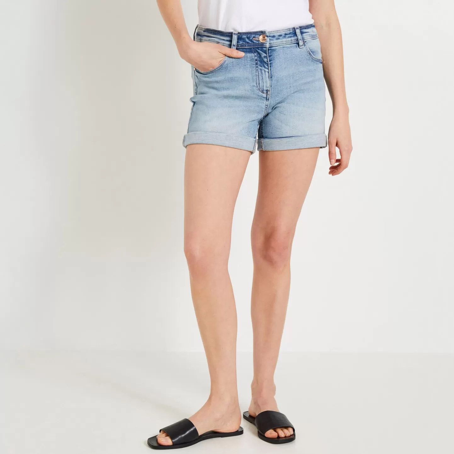 Grain de Malice Short Jean Femme- Jeans