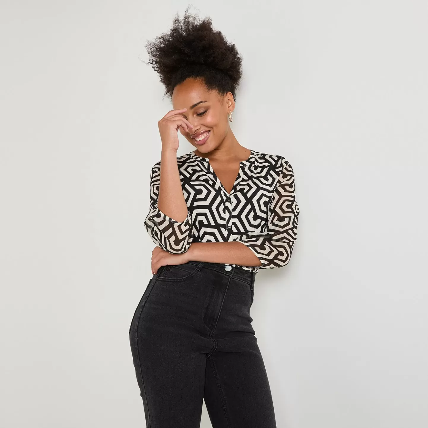 Grain de Malice T Shirt Imprimé Femme- T-Shirts & Tops | Chemisiers & Blouses