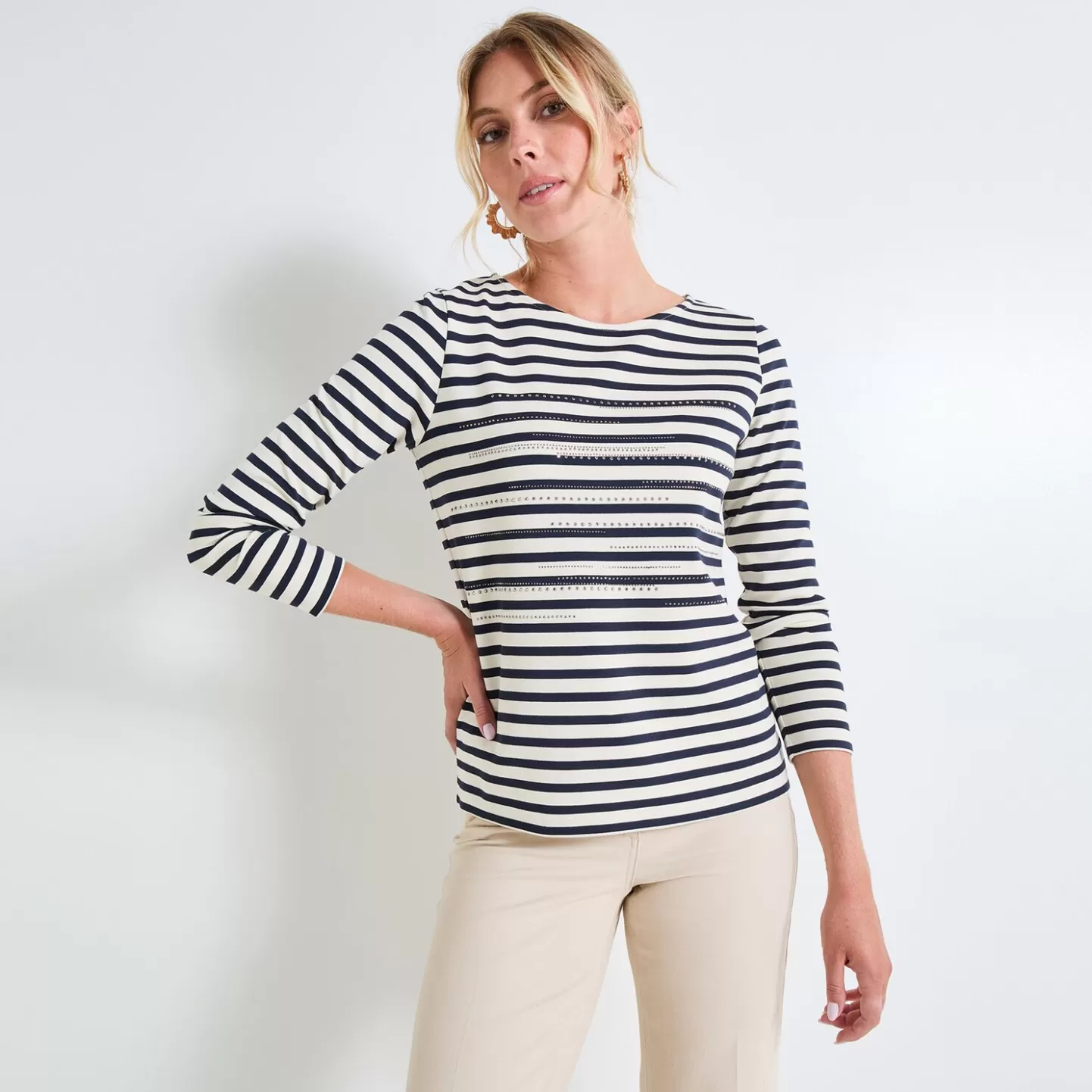 Grain de Malice T Shirt Mariniere Femme- T-Shirts & Tops