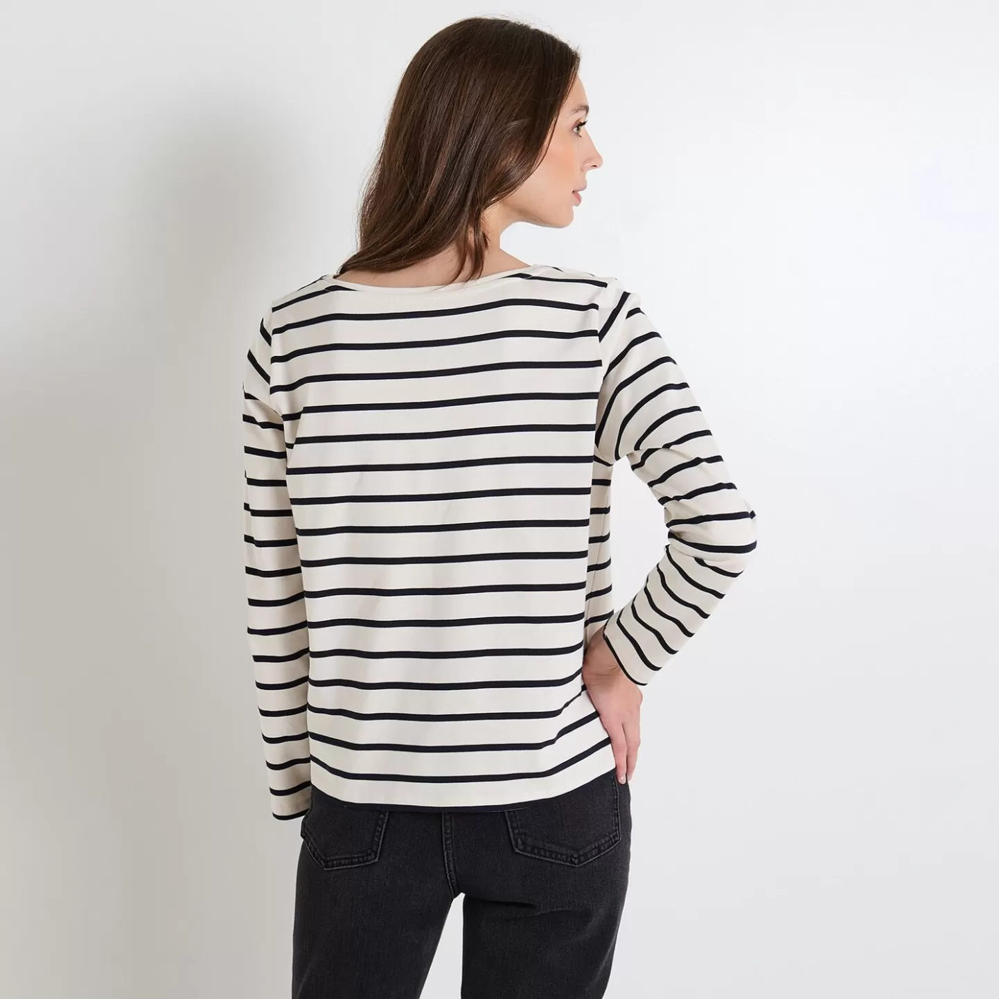 Grain de Malice T Shirt Rayé Manches Longues Femme- T-Shirts & Tops