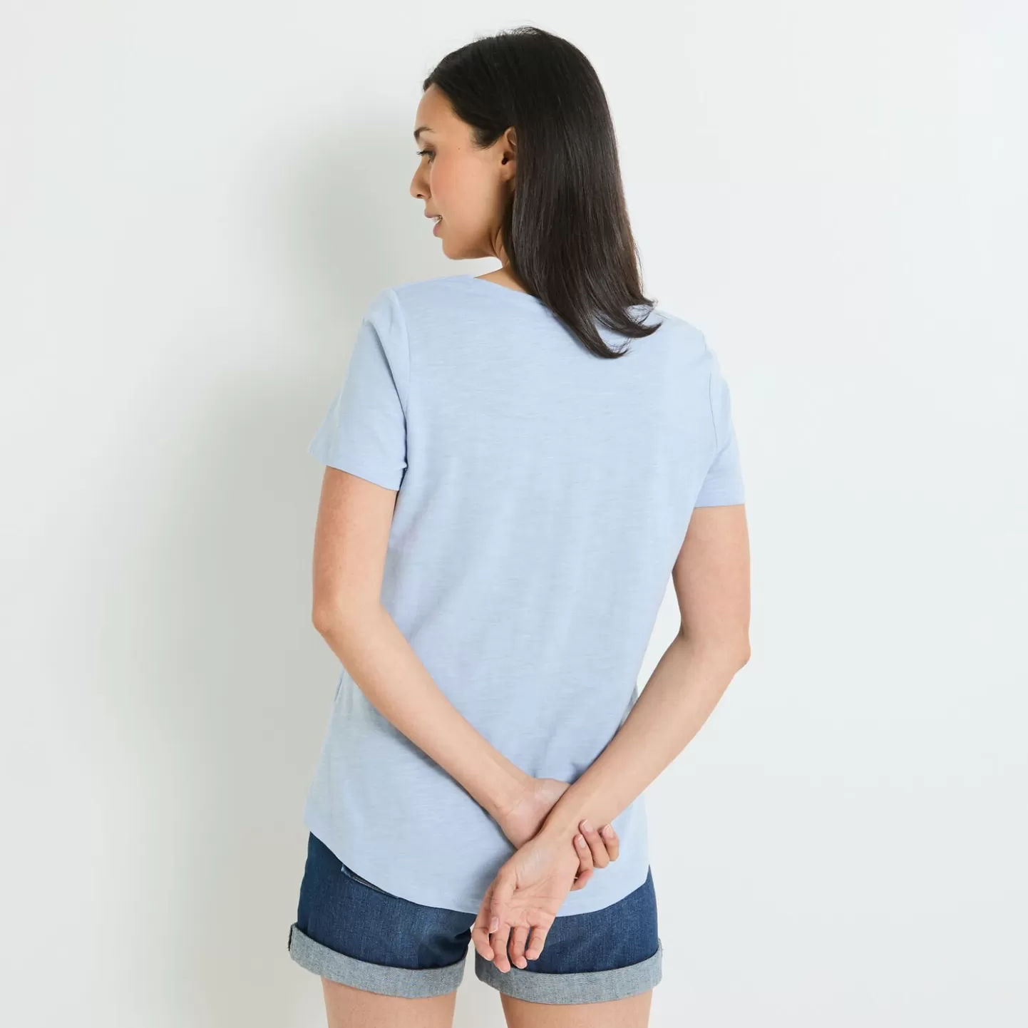 Grain de Malice Tshirt Basique Col V Femme- T-Shirts & Tops