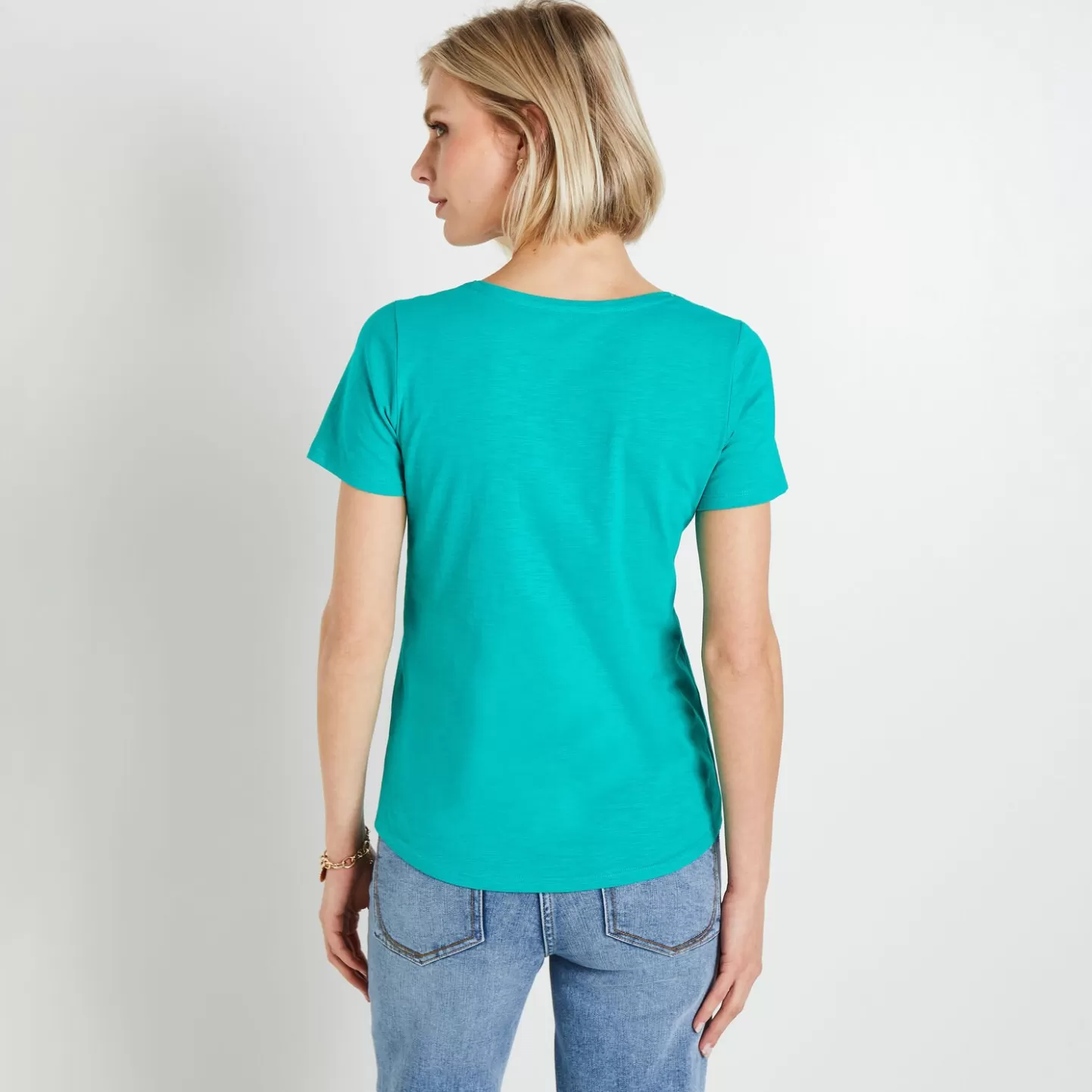 Grain de Malice Tshirt Basique Col V Femme- T-Shirts & Tops