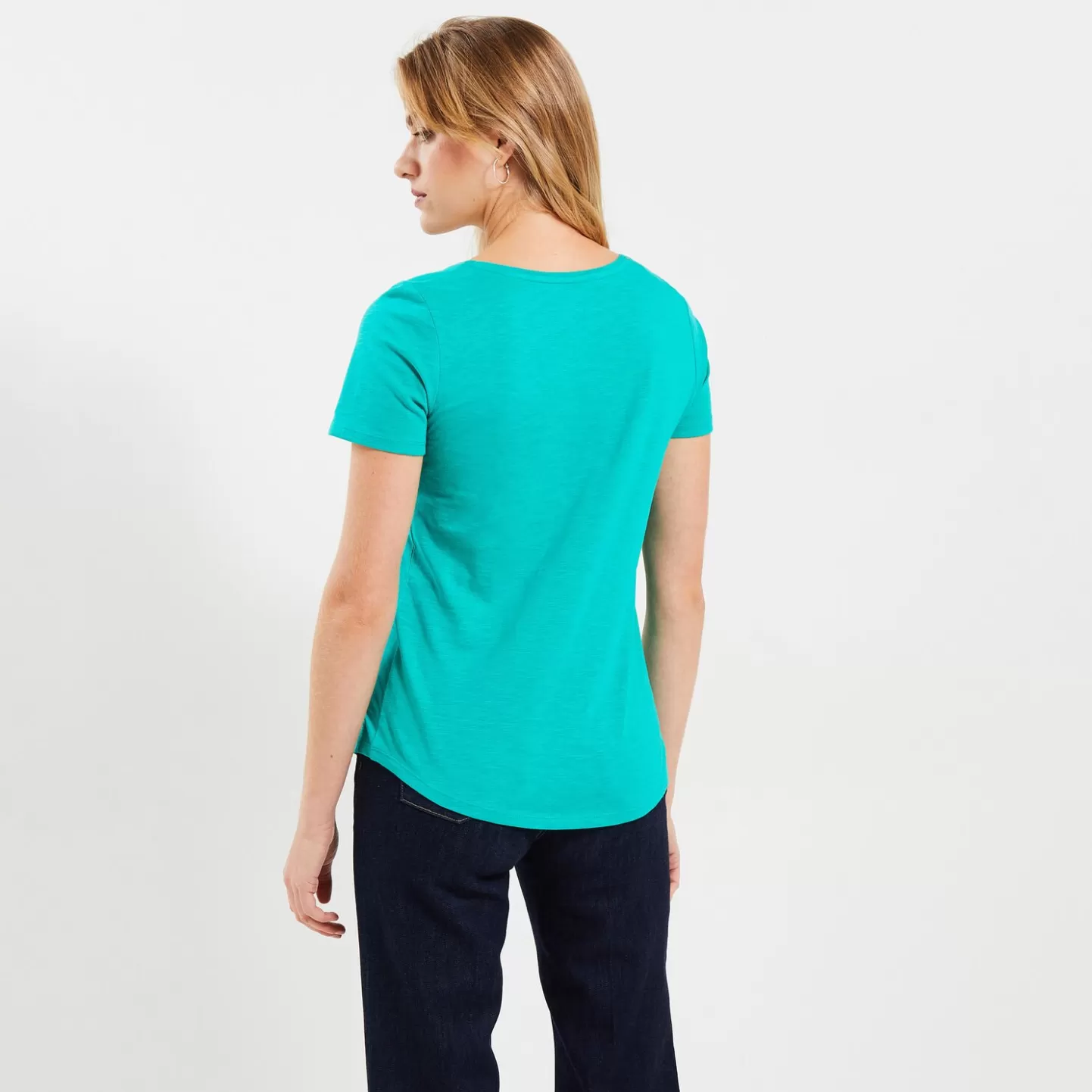 Grain de Malice Tshirt Basique Col V Femme- T-Shirts & Tops