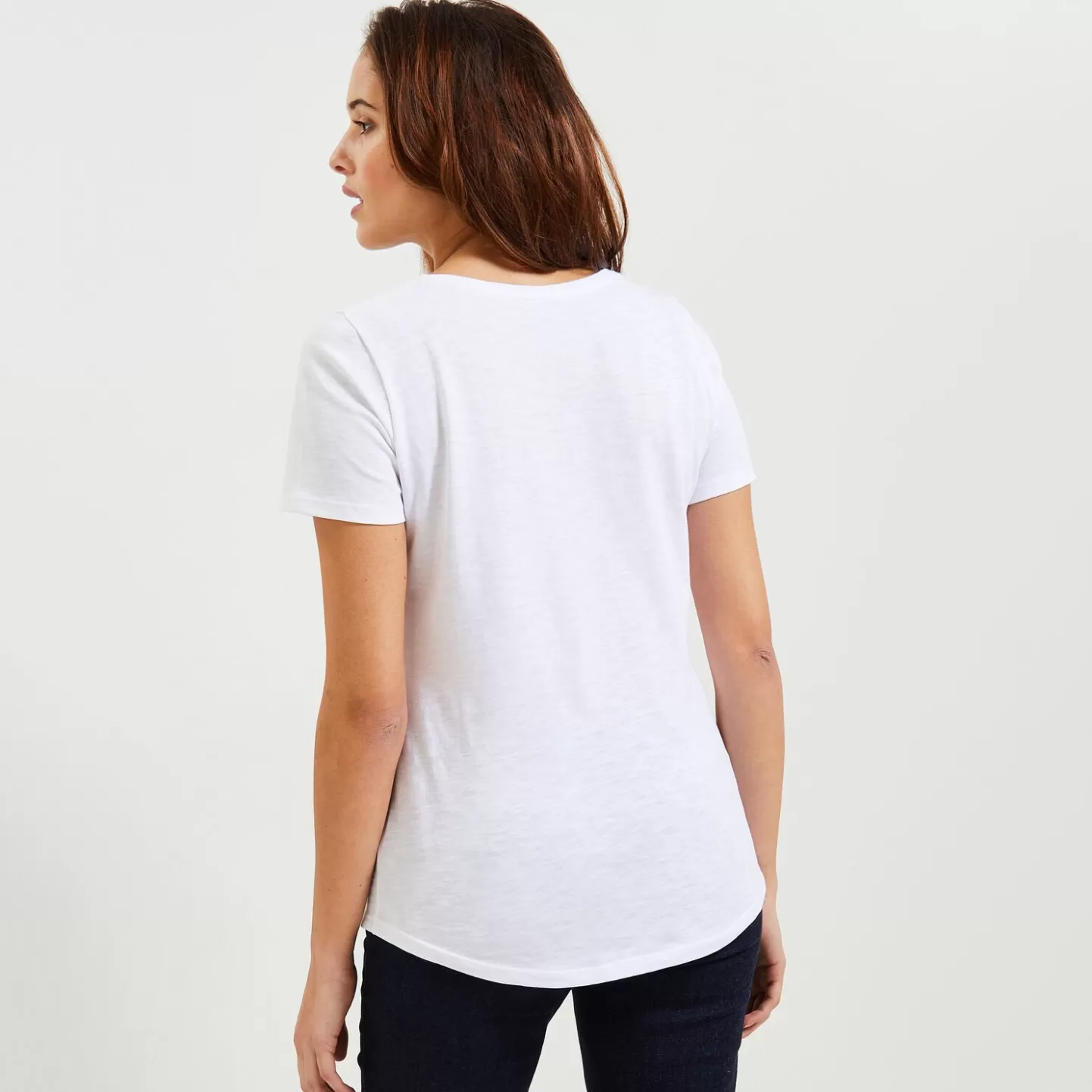 Grain de Malice Tshirt Basique Col V Femme- T-Shirts & Tops