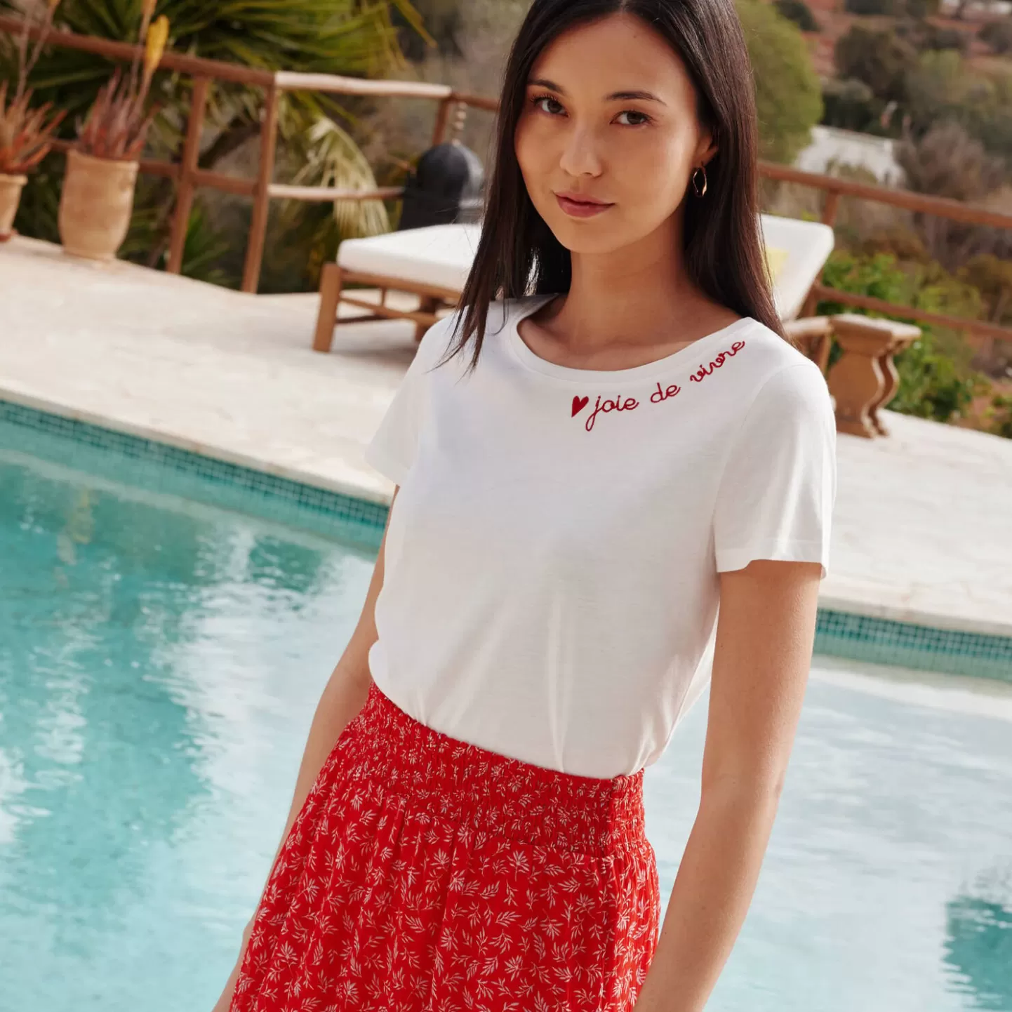 Grain de Malice Tshirt Broderie Femme- T-Shirts & Tops