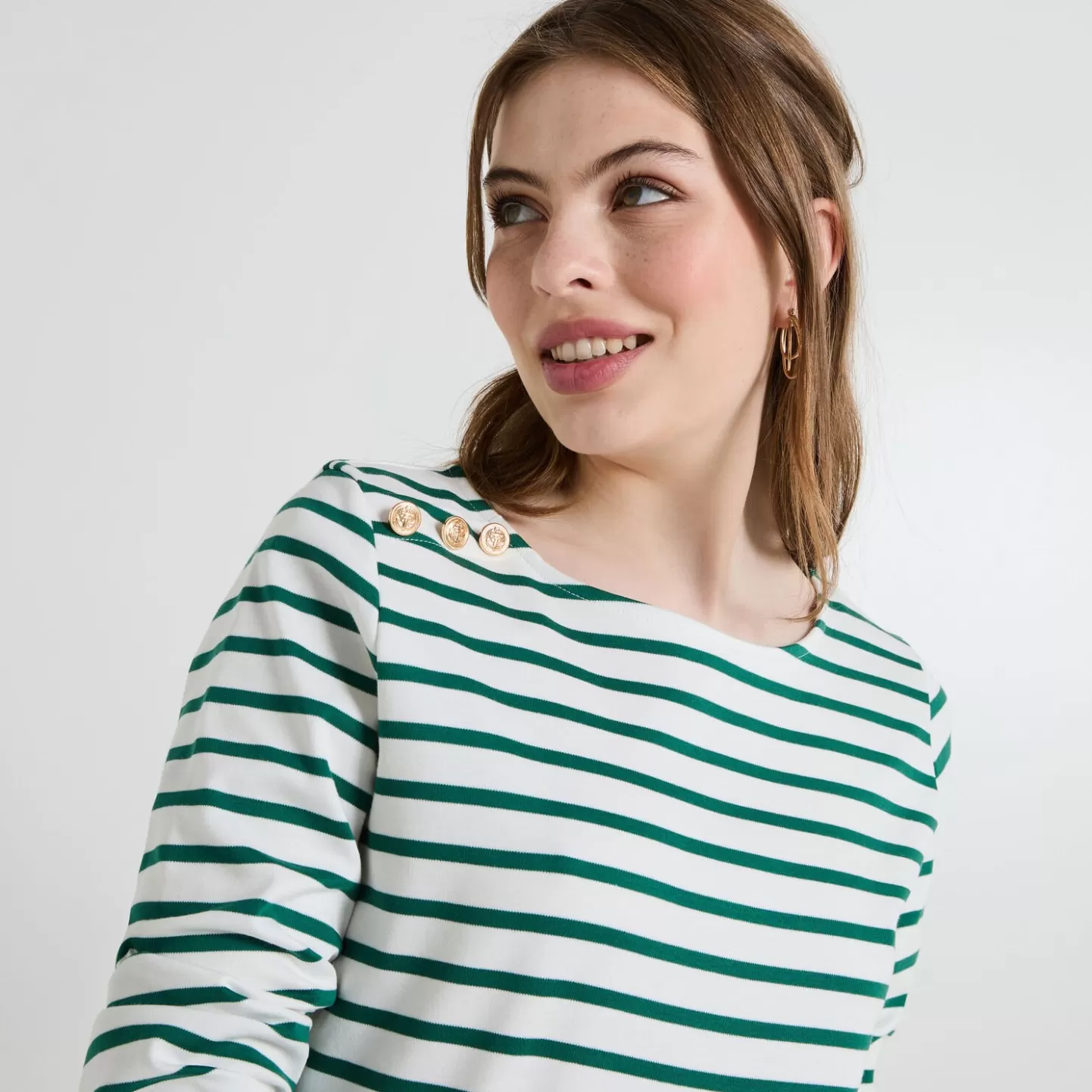 Grain de Malice T-shirt Col Bateau Femme- T-Shirts & Tops