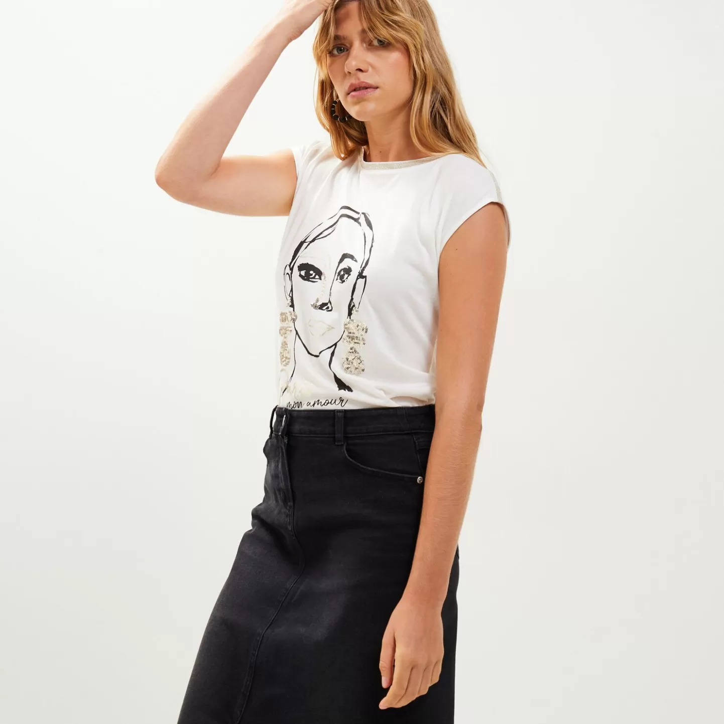 Grain de Malice Tshirt Col Bateau Femme- T-Shirts & Tops