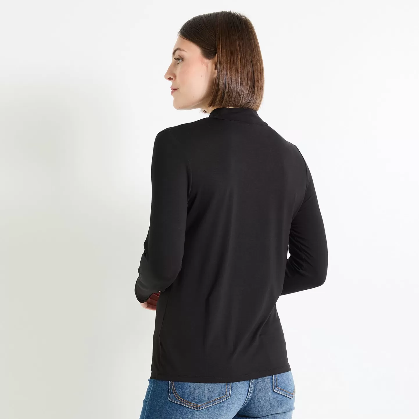 Grain de Malice T-shirt Col Montant Femme- T-Shirts & Tops