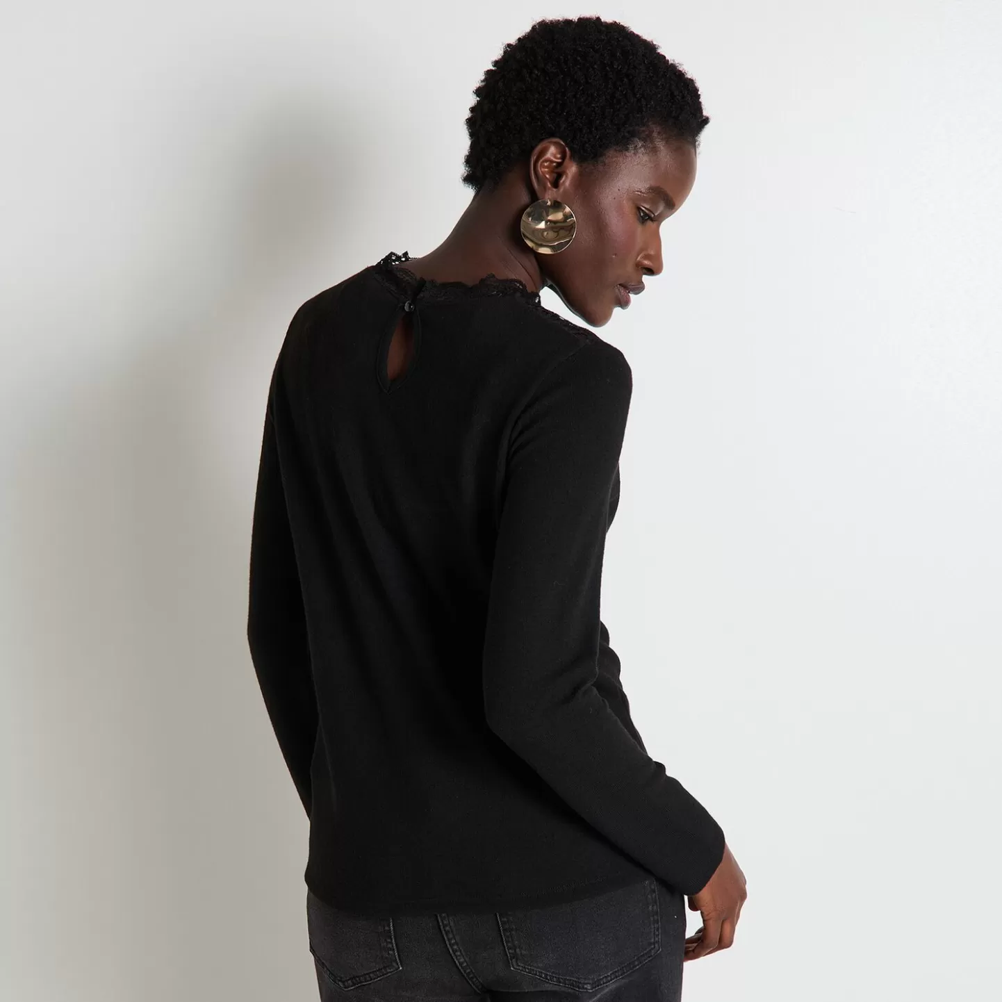 Grain de Malice T-shirt Col Montant Femme- T-Shirts & Tops