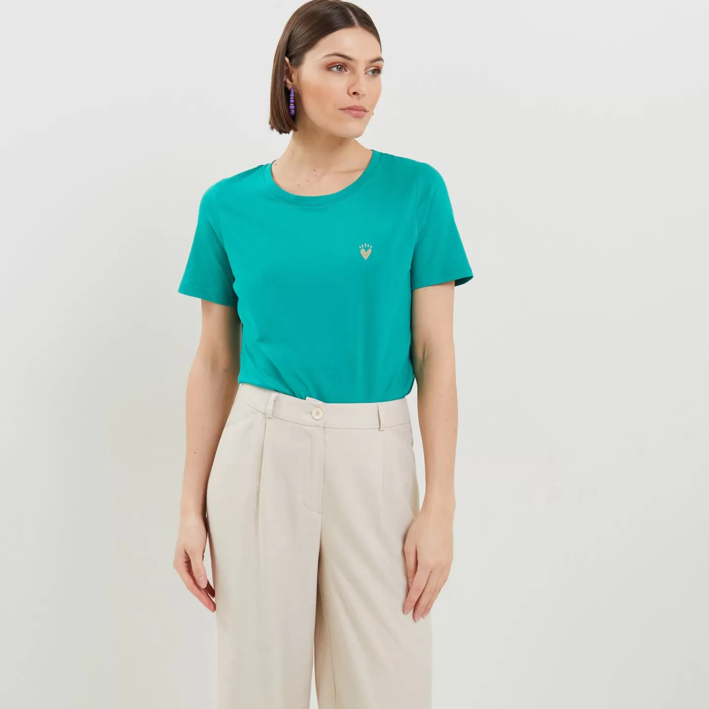Grain de Malice Tshirt Col Rond Femme- T-Shirts & Tops