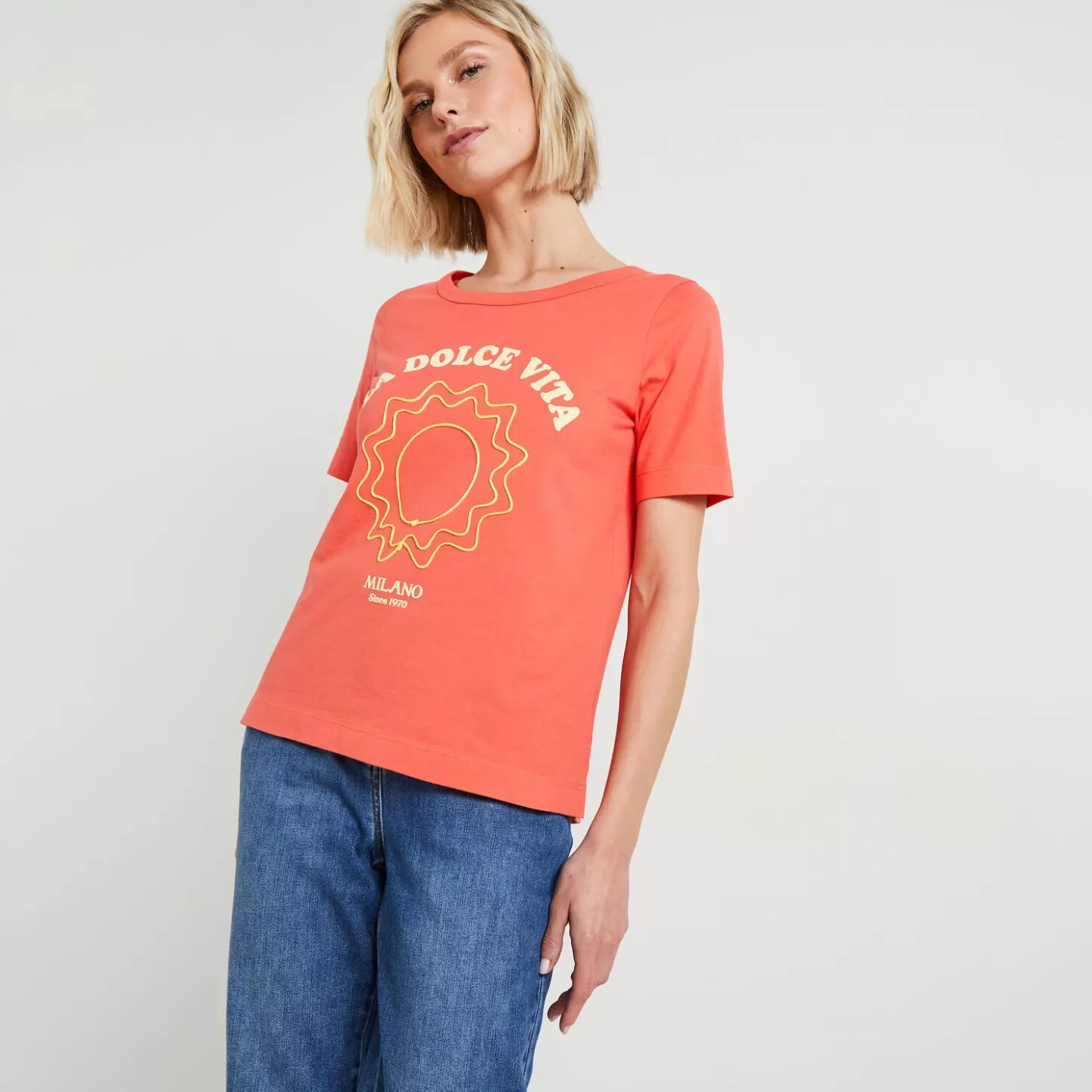 Grain de Malice Tshirt Col Rond Femme- T-Shirts & Tops