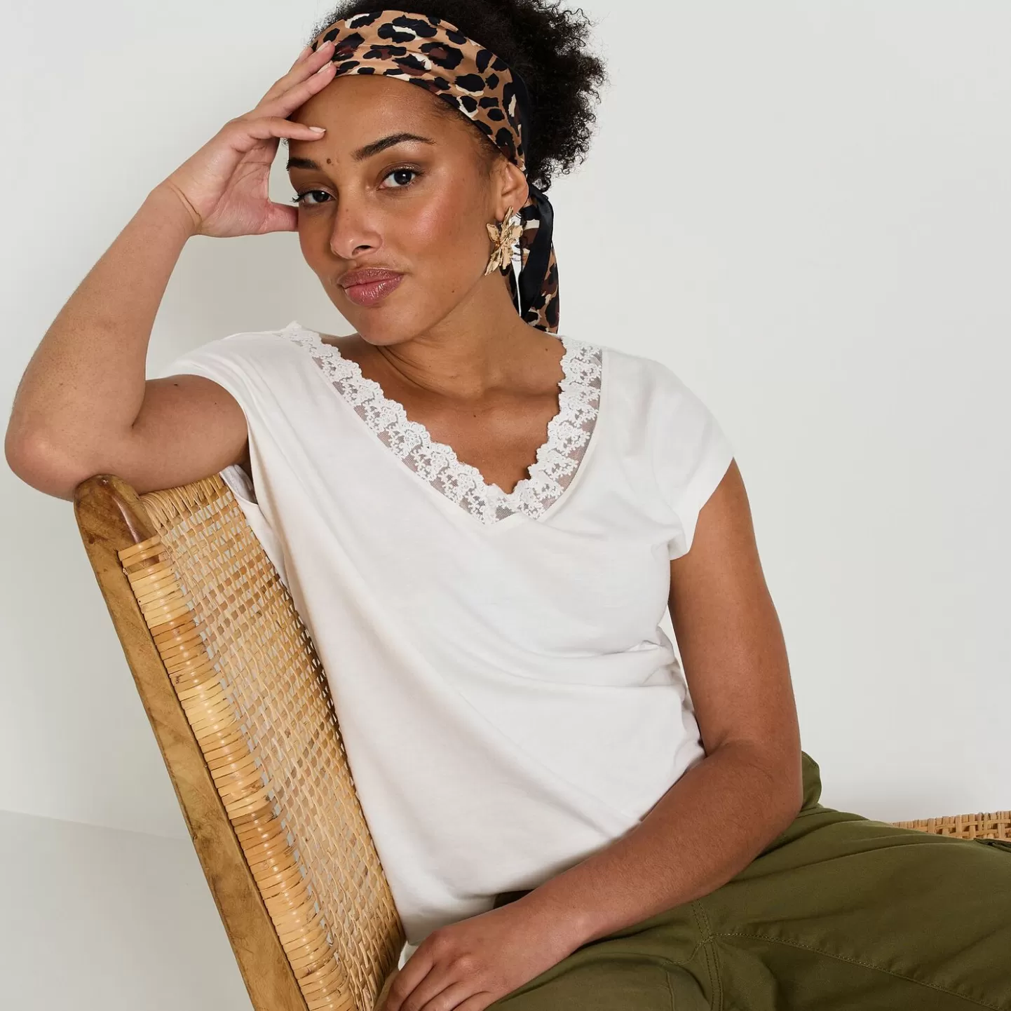 Grain de Malice Tshirt Col V Femme- T-Shirts & Tops