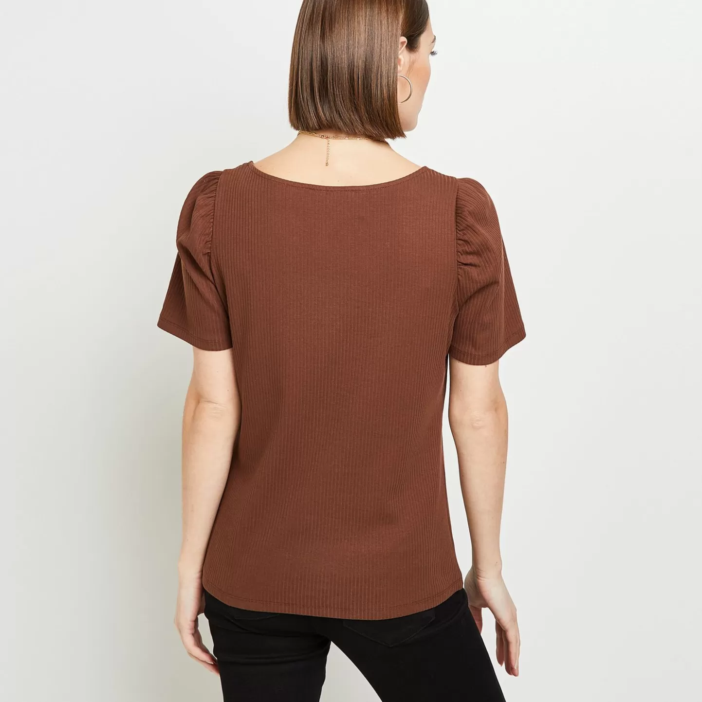 Grain de Malice Tshirt Côtelé Femme- T-Shirts & Tops