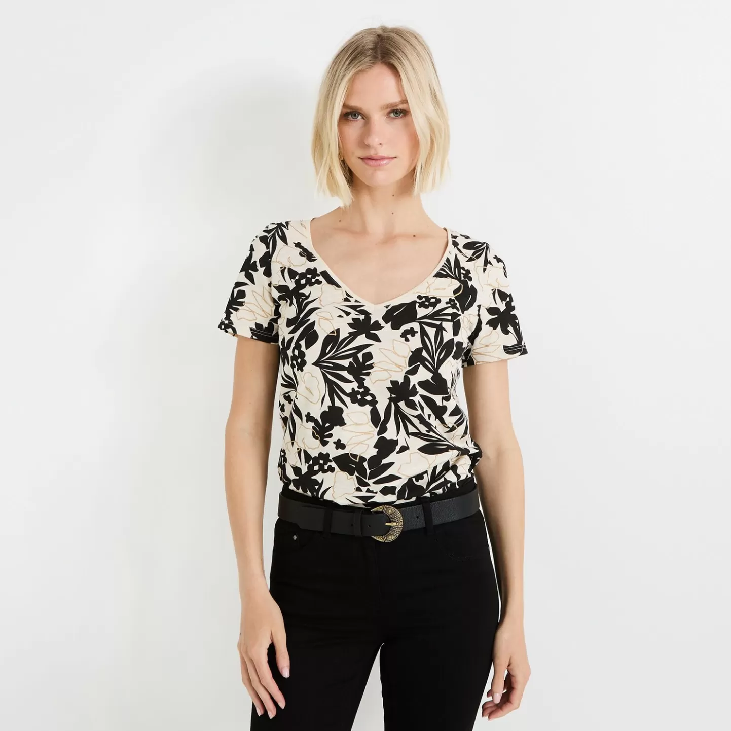 Grain de Malice Tshirt Imprimé Femme- T-Shirts & Tops