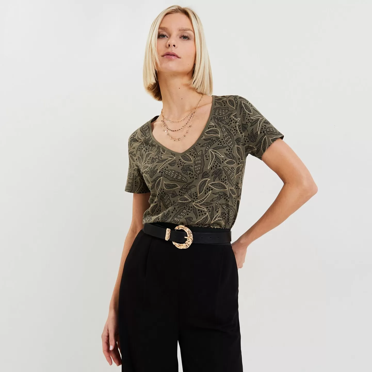Grain de Malice Tshirt Imprimé Femme- T-Shirts & Tops