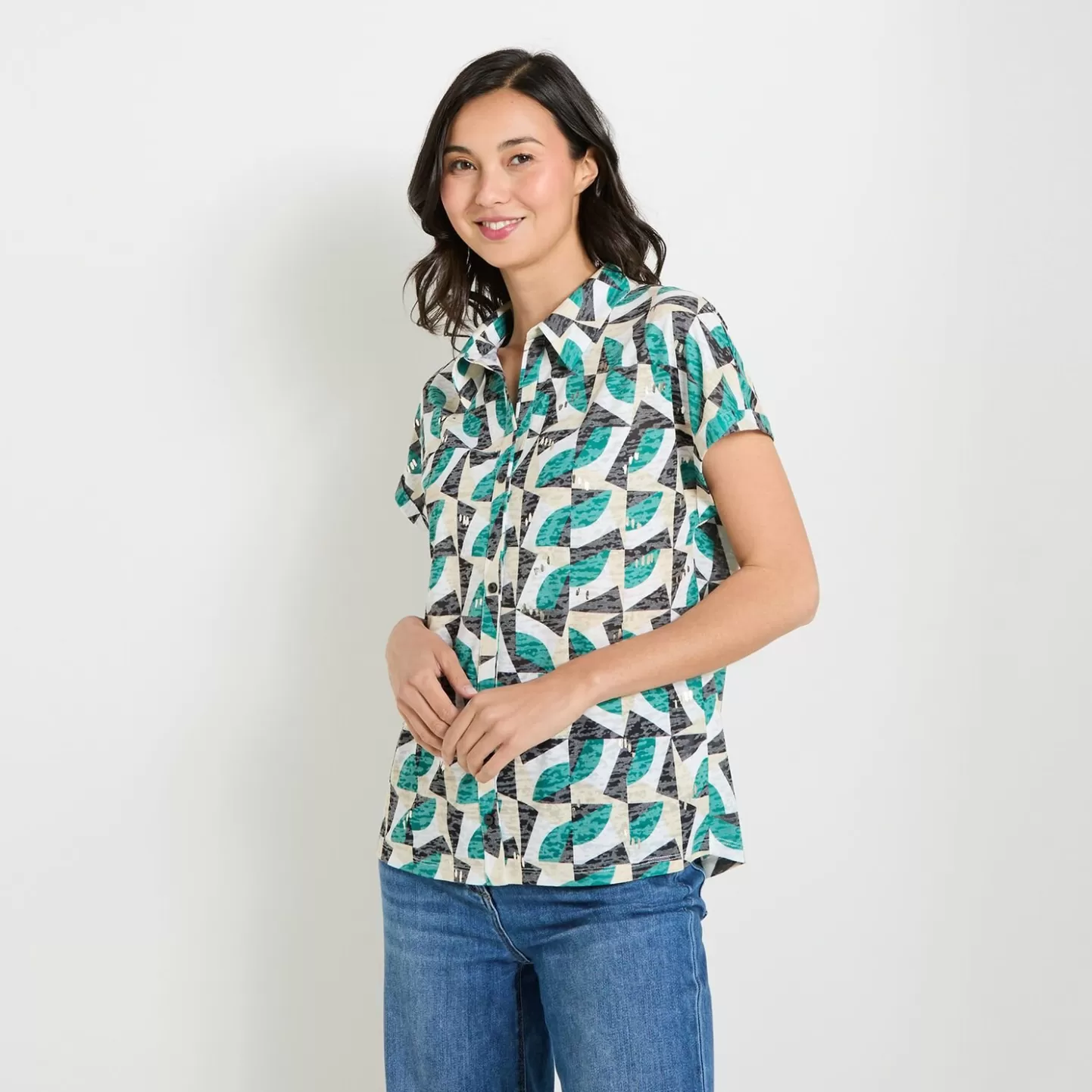 Grain de Malice Tshirt Imprimé Femme- T-Shirts & Tops | Chemisiers & Blouses