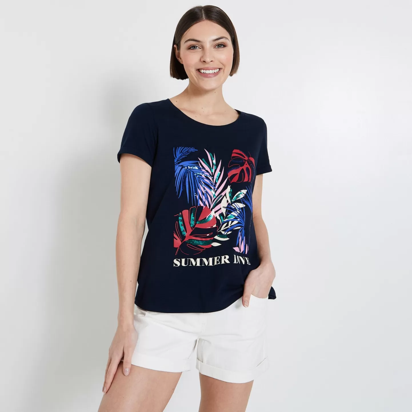 Grain de Malice Tshirt Imprimé Femme- T-Shirts & Tops