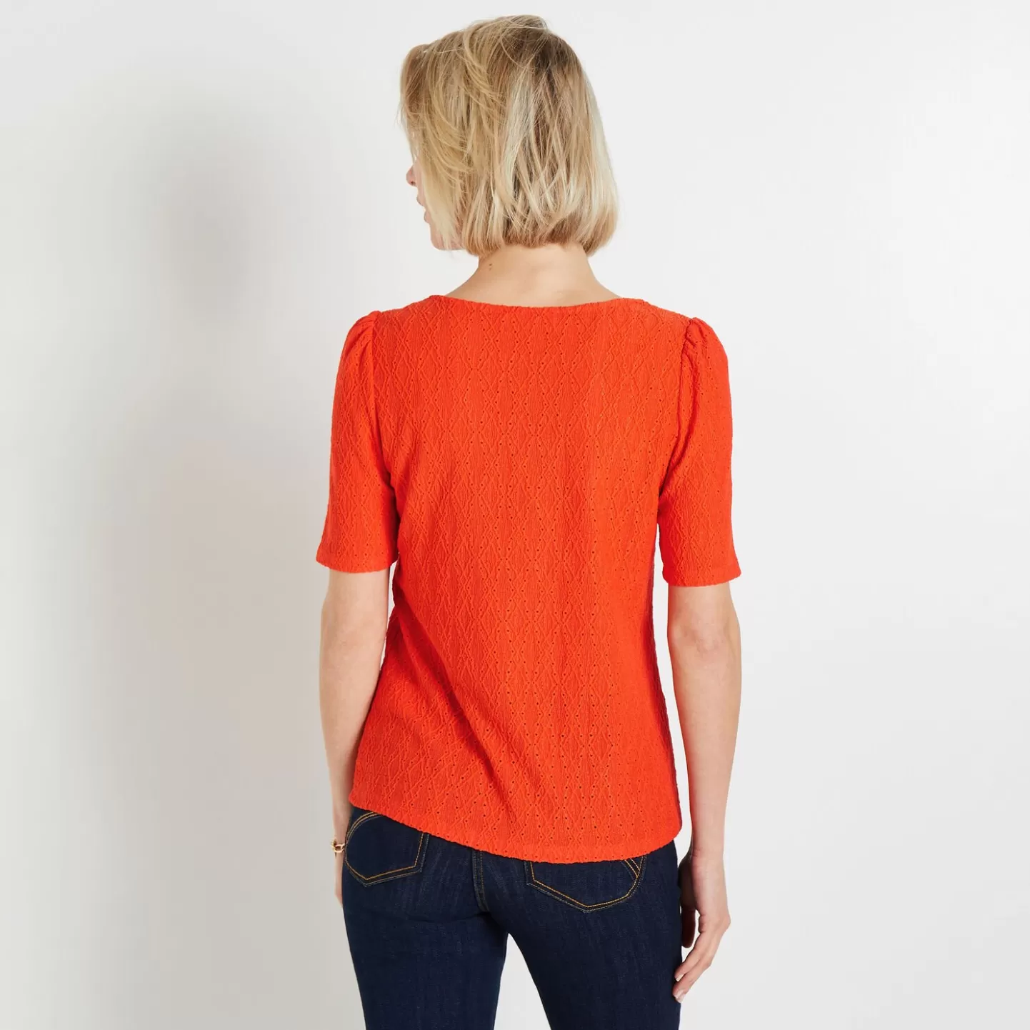 Grain de Malice Tshirt Maille Ajourée Femme- T-Shirts & Tops