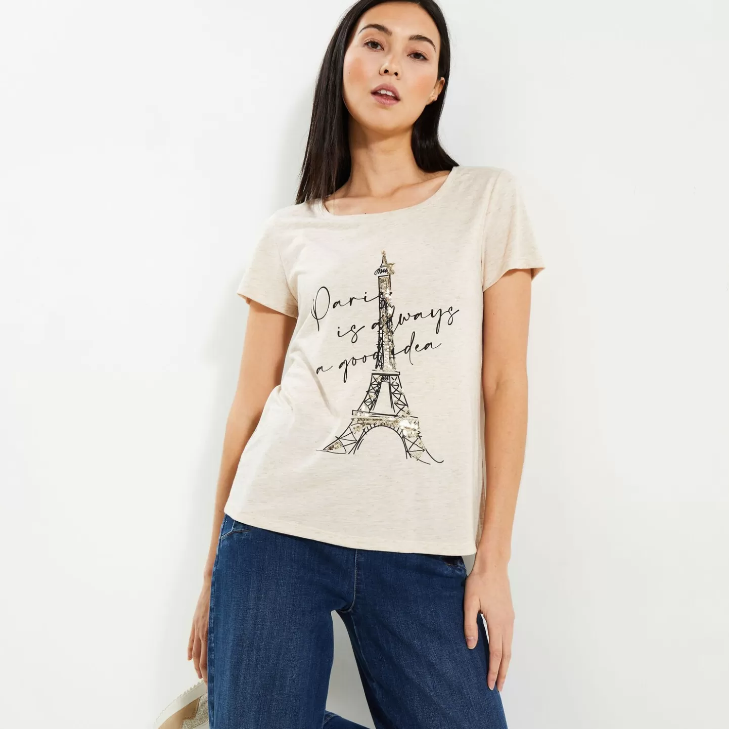 Grain de Malice Tshirt Manches Courtes Femme- T-Shirts & Tops