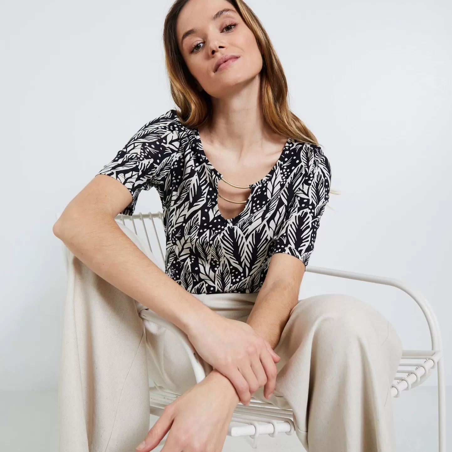 Grain de Malice Tshirt Manches Courtes Femme- T-Shirts & Tops