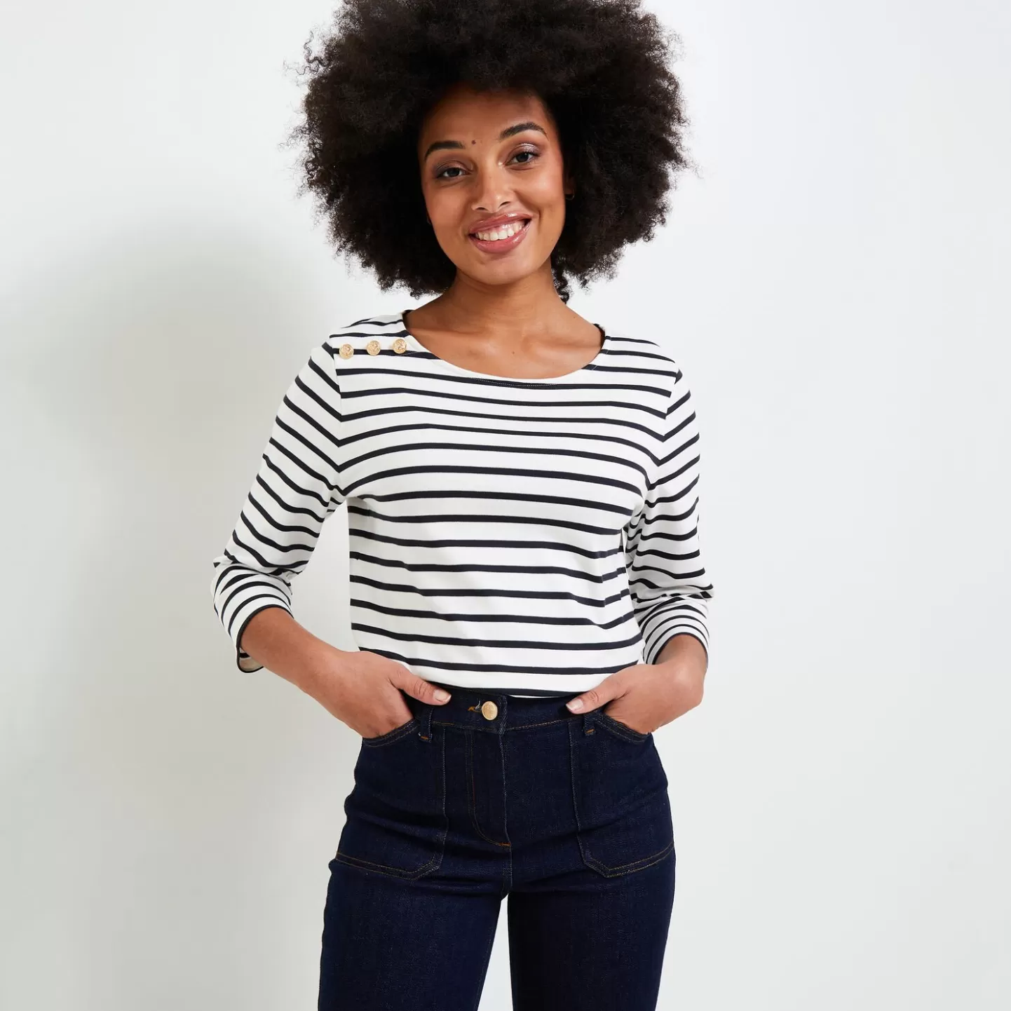 Grain de Malice Tshirt Marinière Femme- T-Shirts & Tops