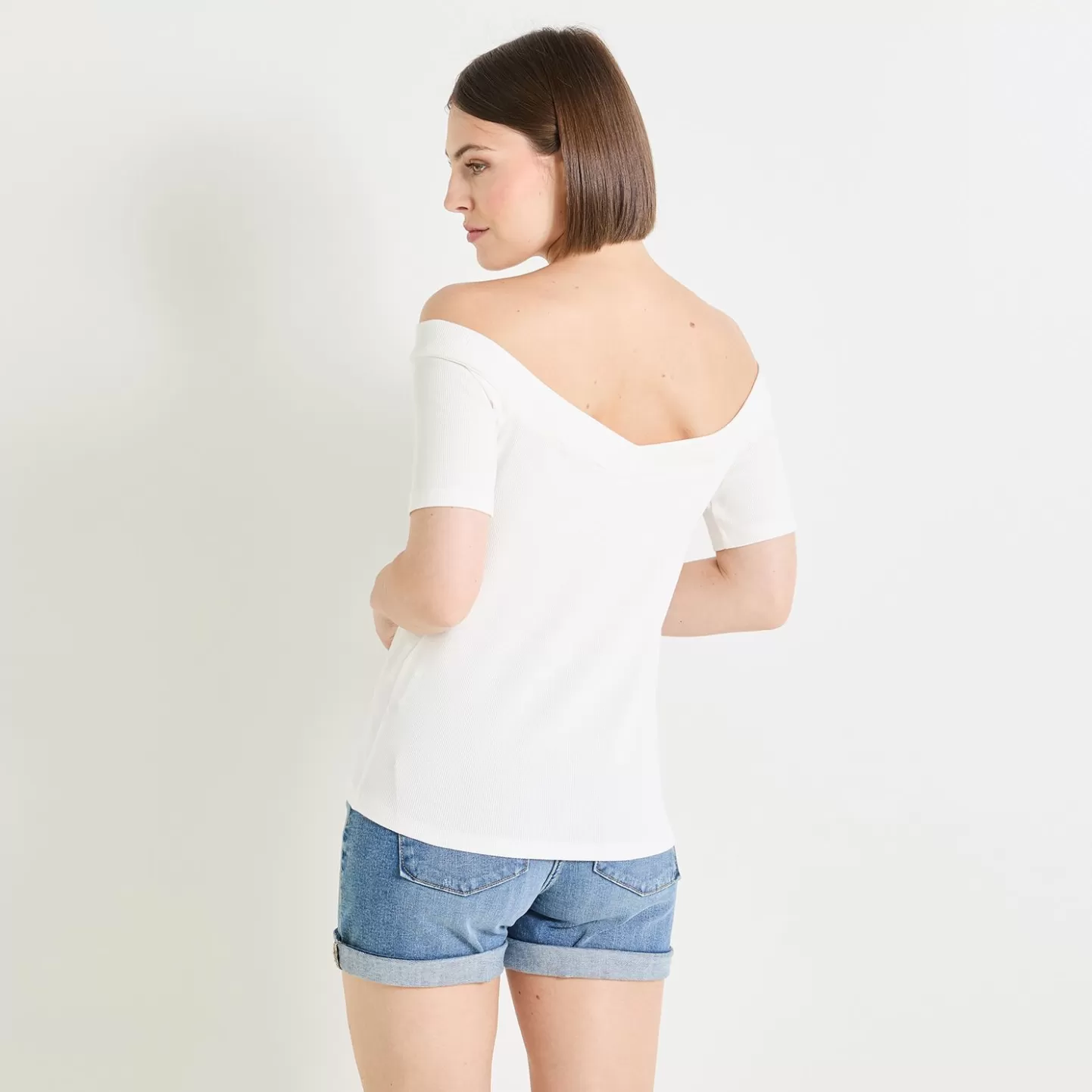 Grain de Malice Tshirt épaules Dénudées Femme- T-Shirts & Tops
