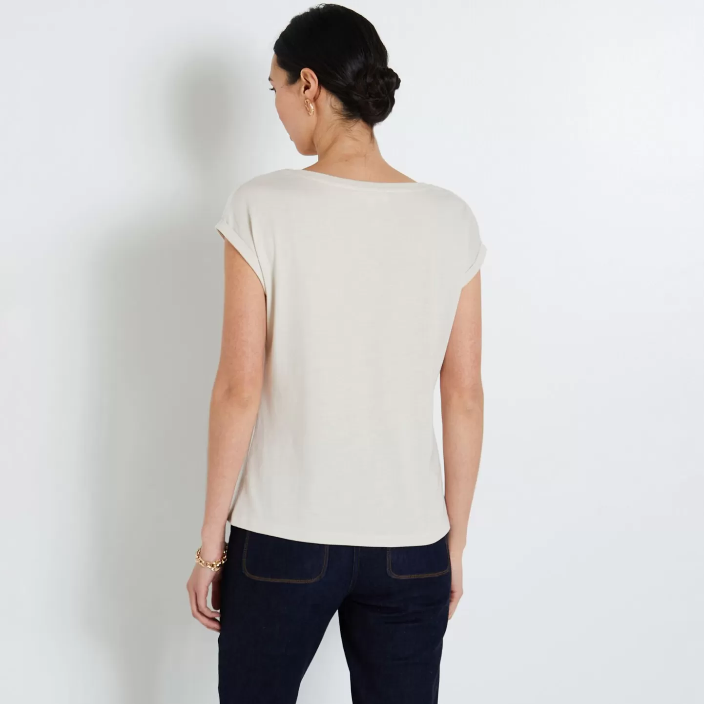 Grain de Malice Tshirt Print Visage Femme- T-Shirts & Tops