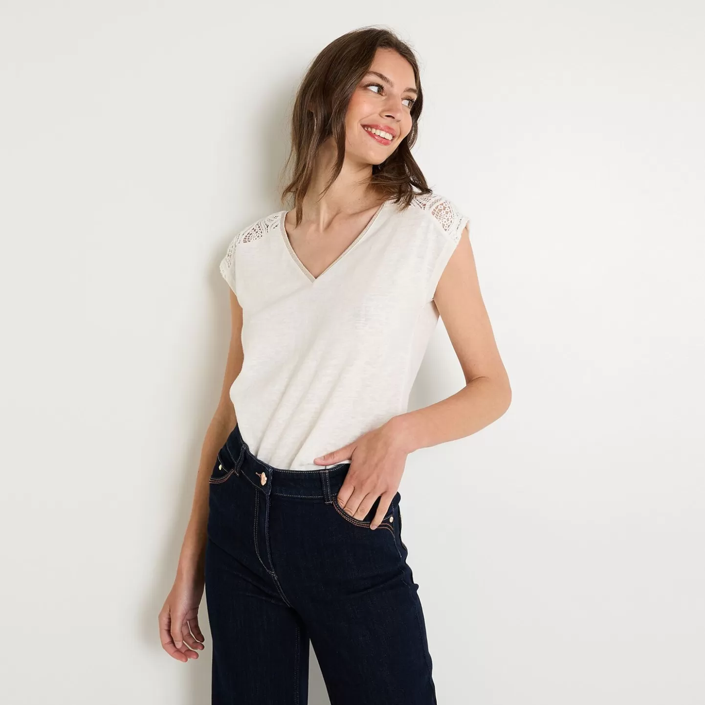 Grain de Malice Tshirt Uni Femme- T-Shirts & Tops