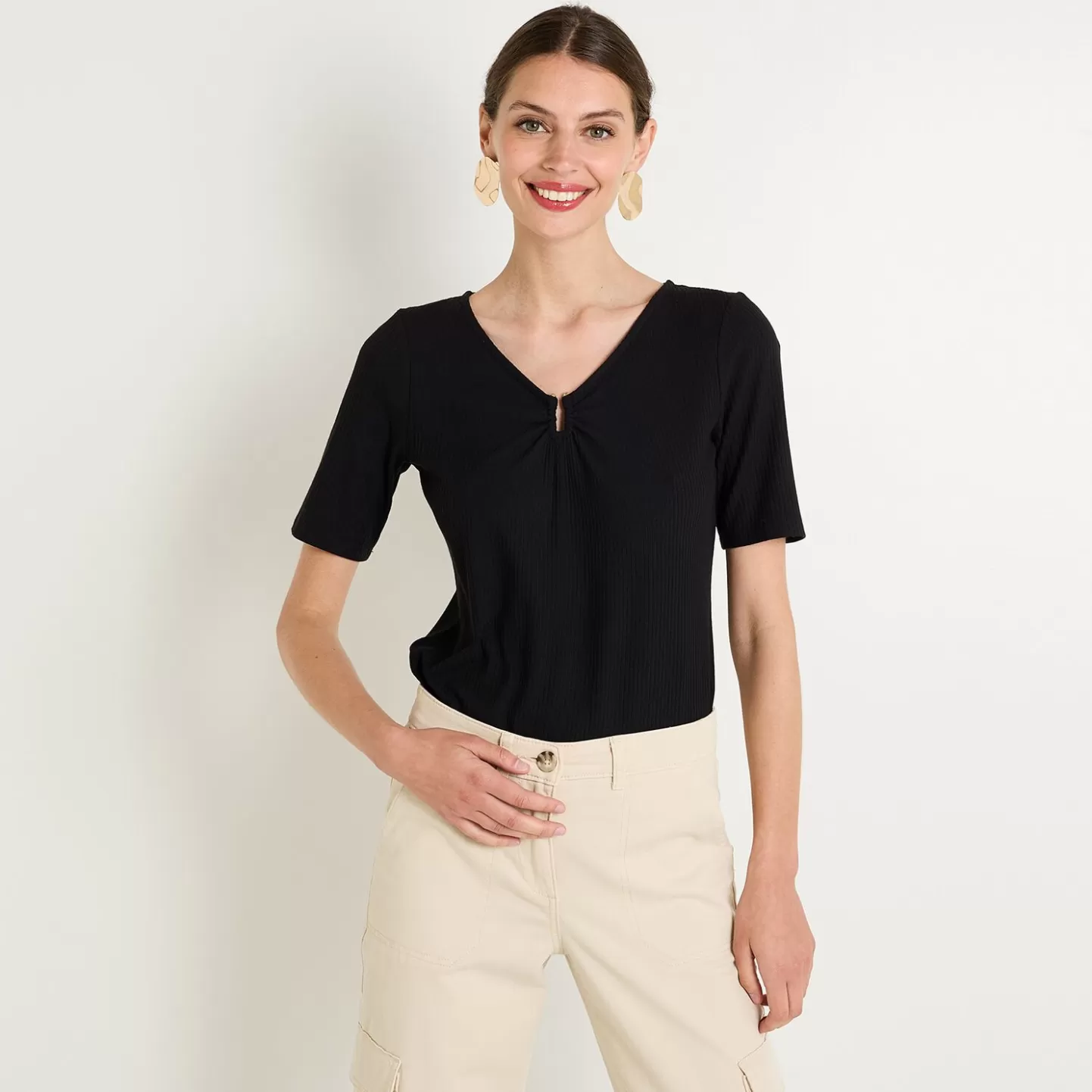 Grain de Malice Tshirt Uni Femme- T-Shirts & Tops
