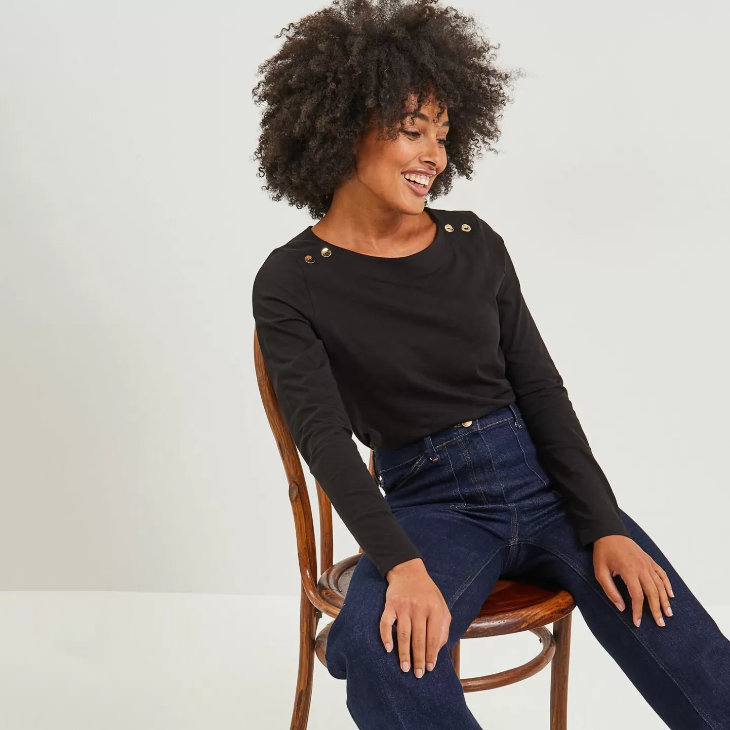 Grain de Malice Tshirt Uni Femme- T-Shirts & Tops