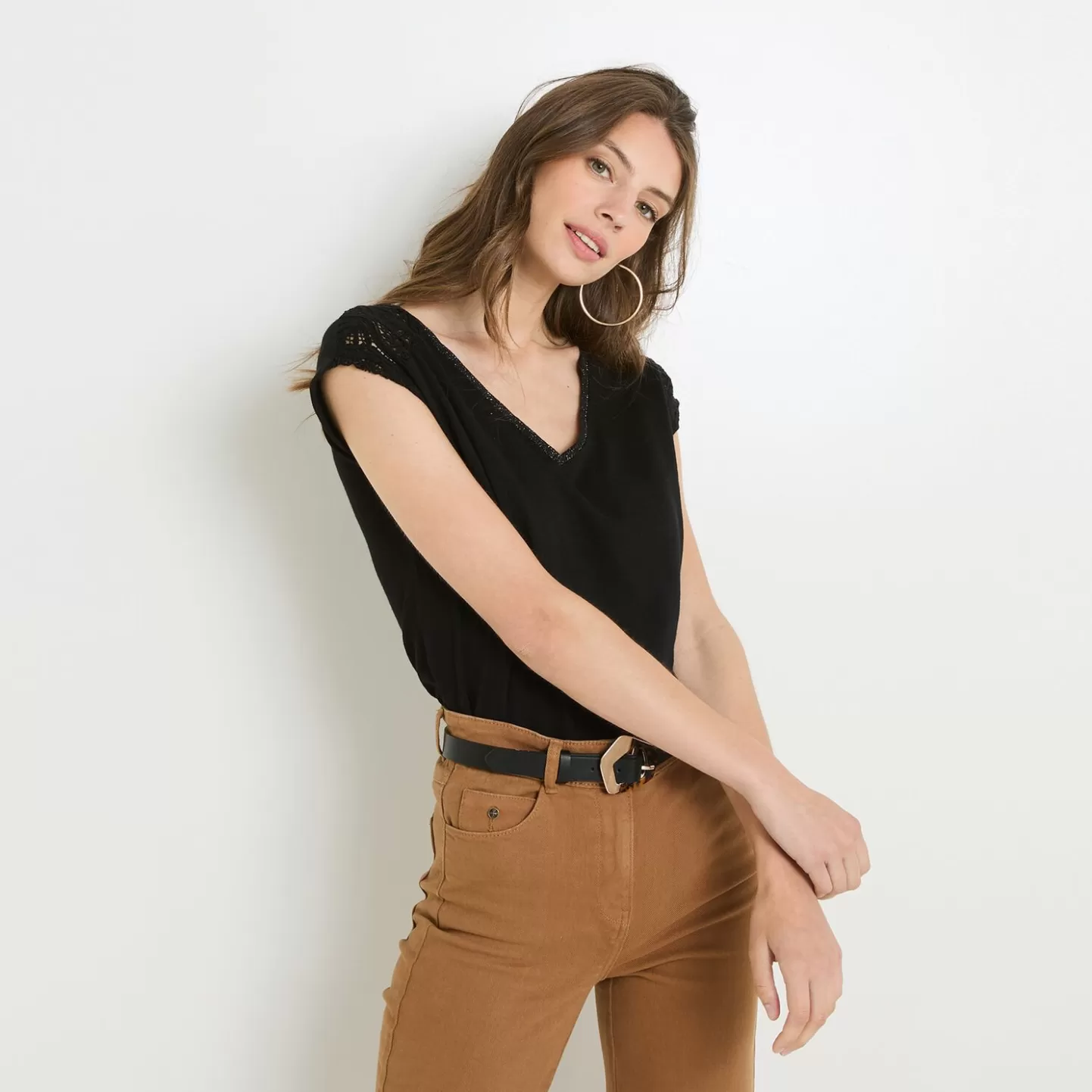 Grain de Malice Tshirt Uni Femme- T-Shirts & Tops