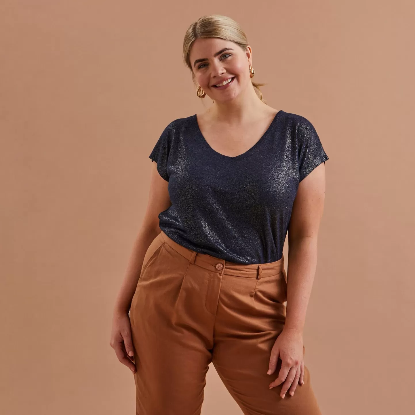 Grain de Malice Tshirt Viscose Et Lin Femme- T-Shirts & Tops