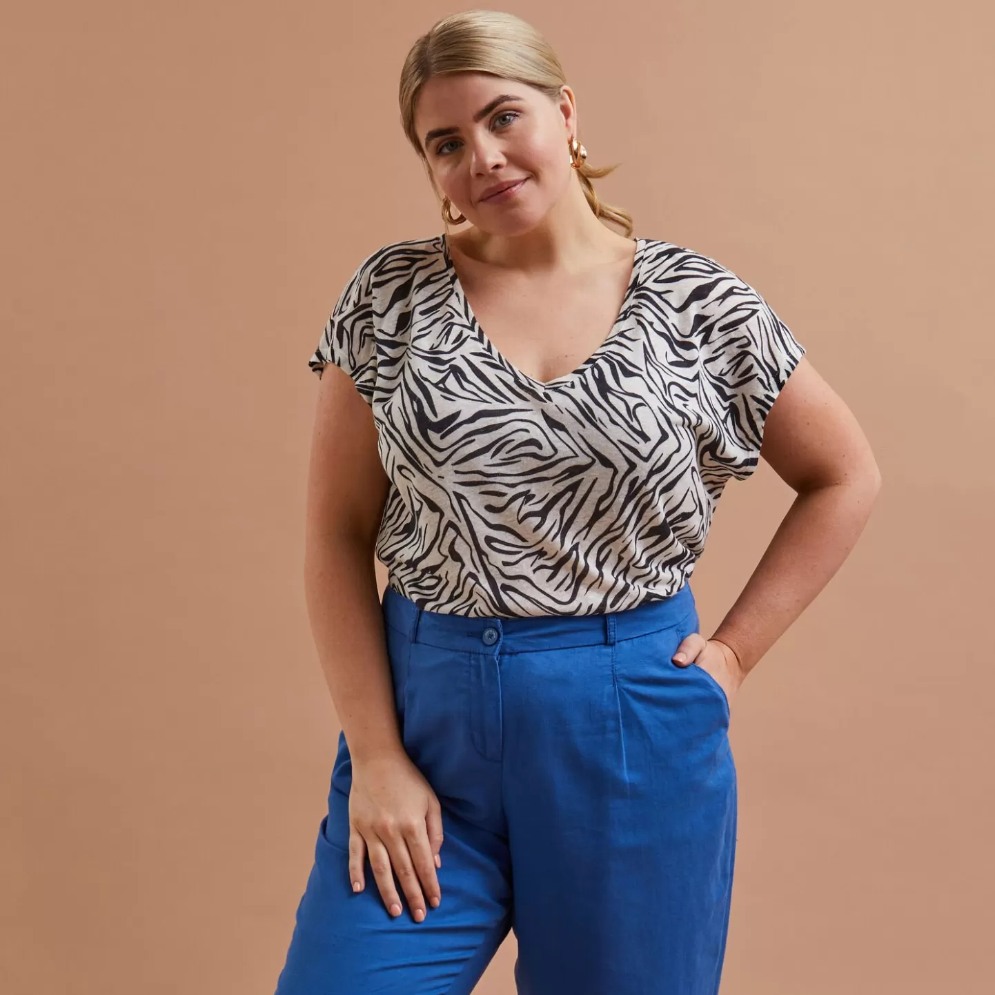 Grain de Malice Tshirt Viscose Et Lin Femme- T-Shirts & Tops