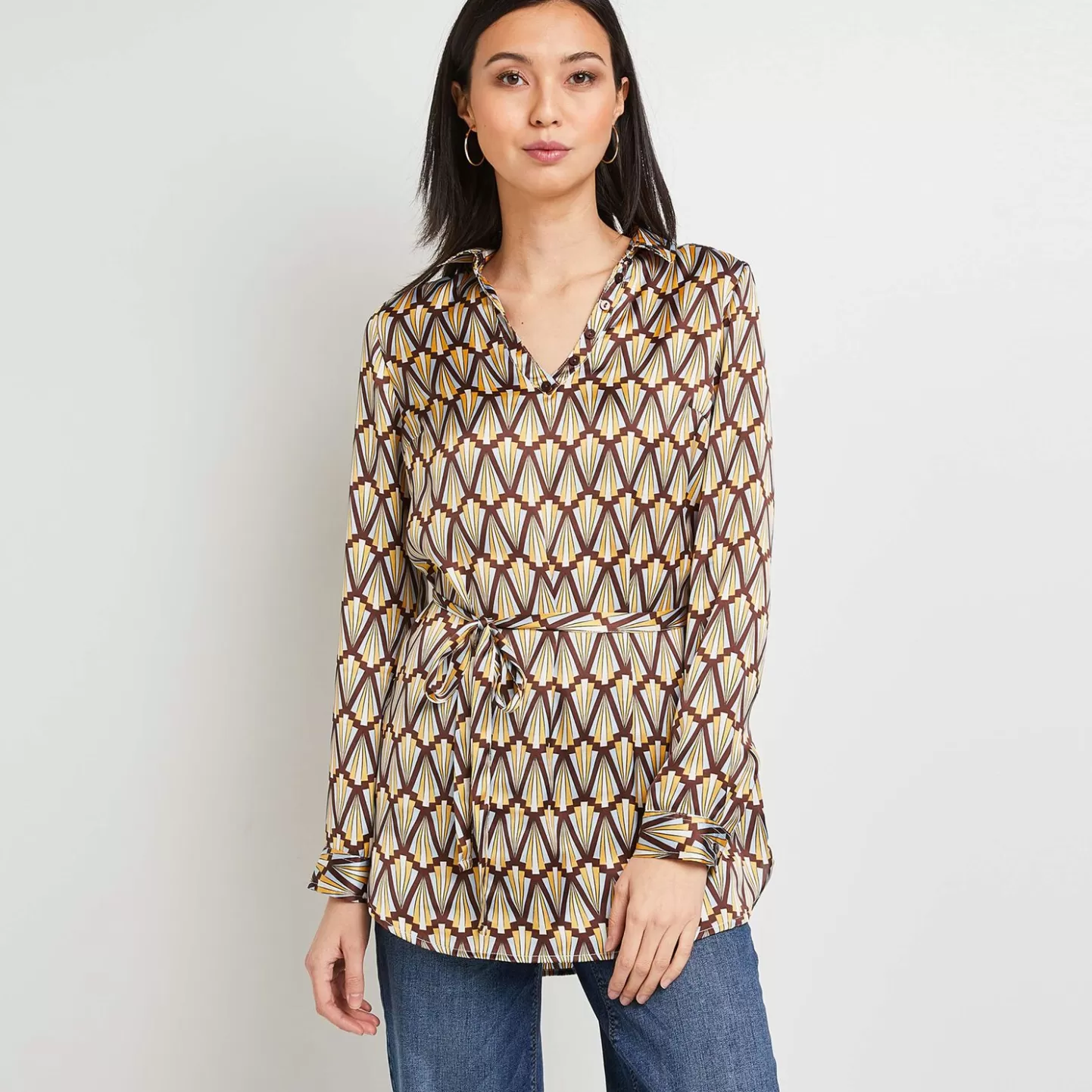 Grain de Malice Tunique Imprimée Femme- Chemisiers & Blouses