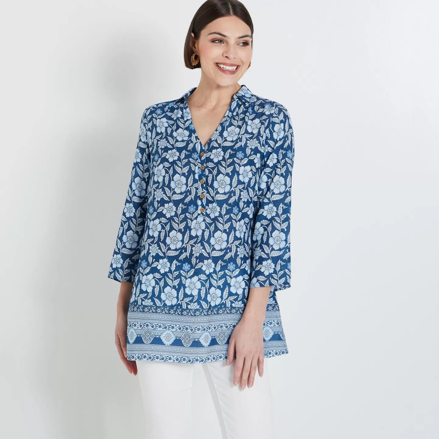 Grain de Malice Tunique Imprimée Femme- Chemisiers & Blouses