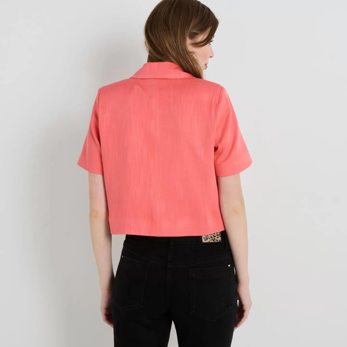 Grain de Malice Veste Blazer Courte Femme- Vestes & Blousons
