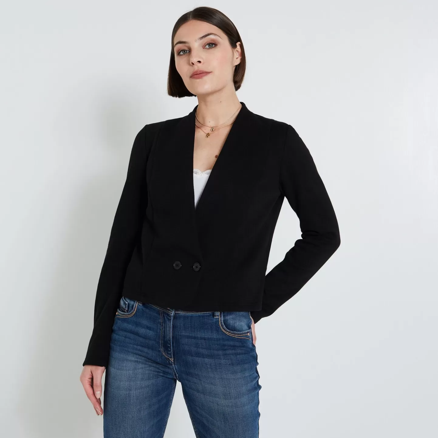 Grain de Malice Veste Bolero Femme- Vestes & Blousons