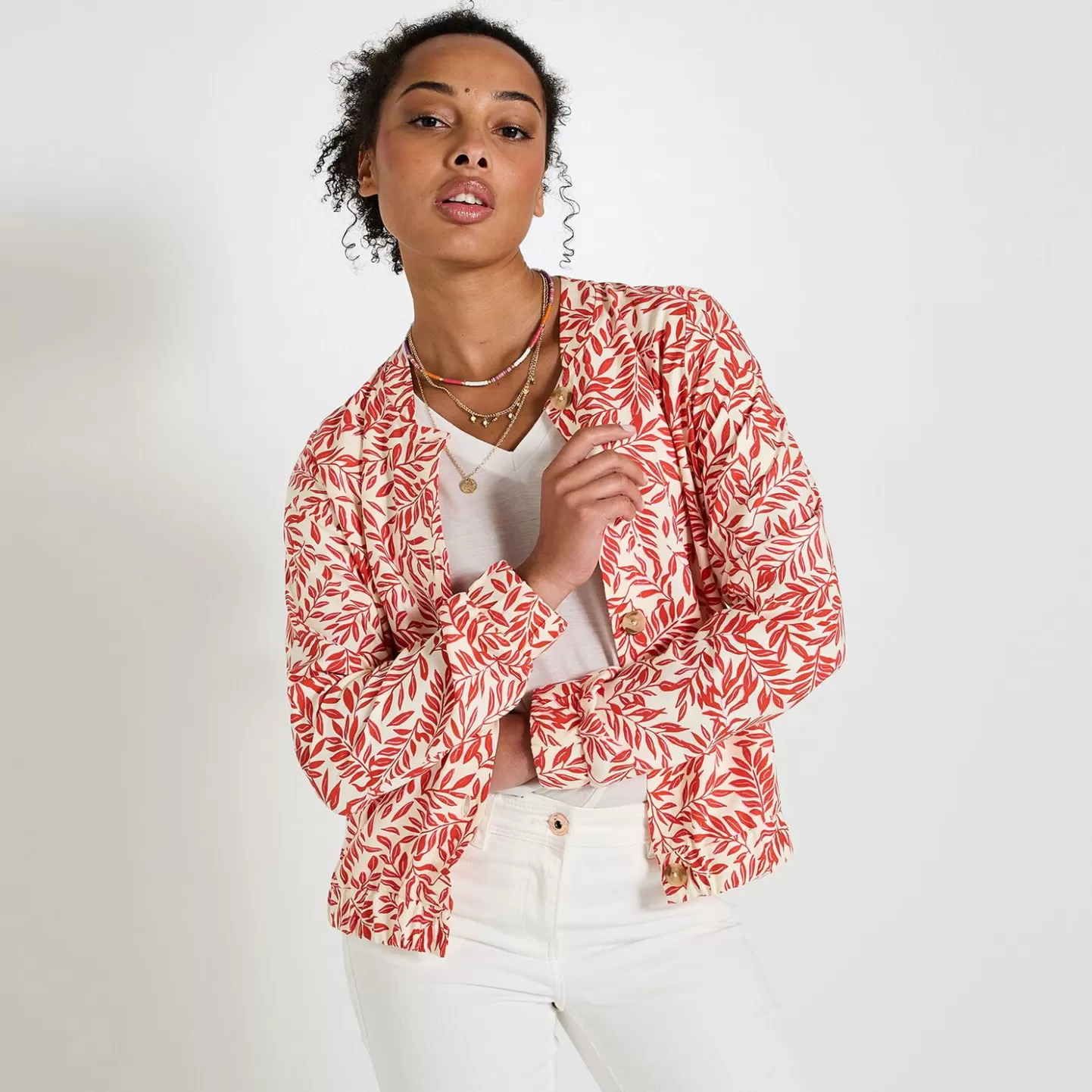 Grain de Malice Veste Bomber Imprimée Femme- Vestes & Blousons