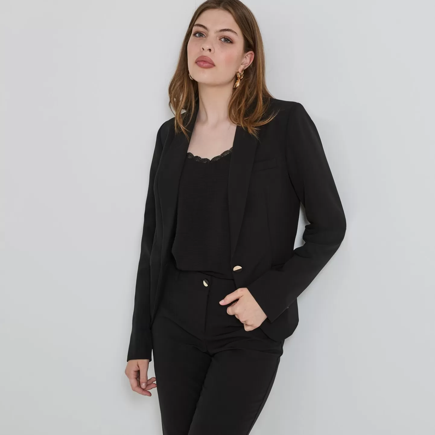 Grain de Malice Veste Col Tailleur Femme- Vestes & Blousons