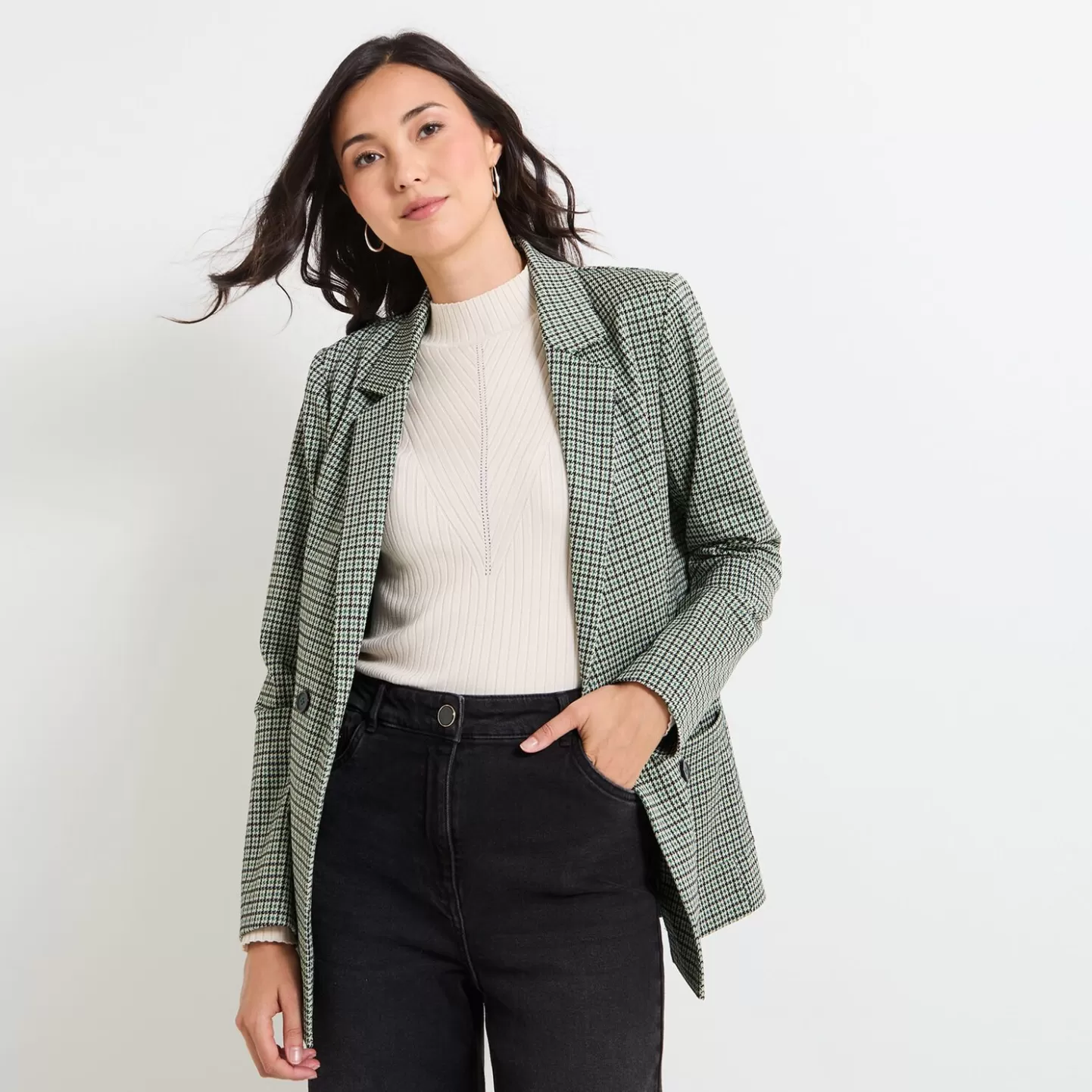 Grain de Malice Veste Col Tailleur Femme- Vestes & Blousons