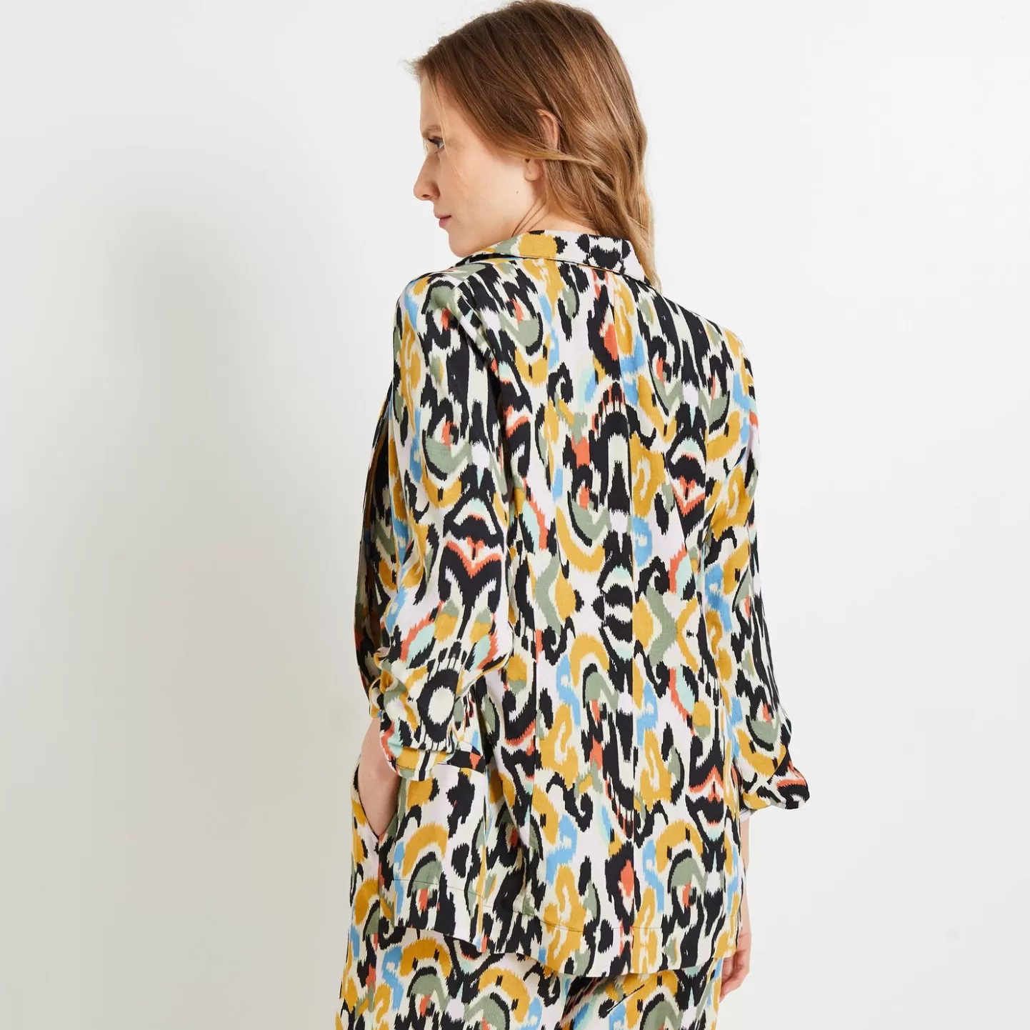 Grain de Malice Veste Fluide Imprimée Femme- Vestes & Blousons