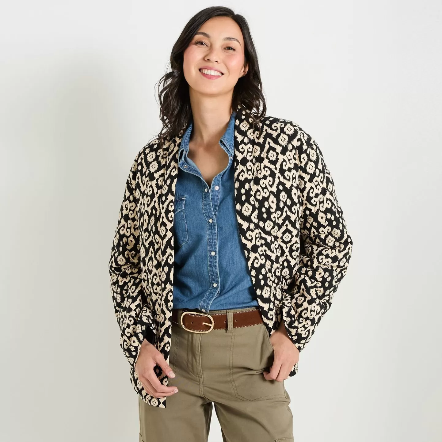 Grain de Malice Veste Matelassée Imprimée Femme- Vestes & Blousons