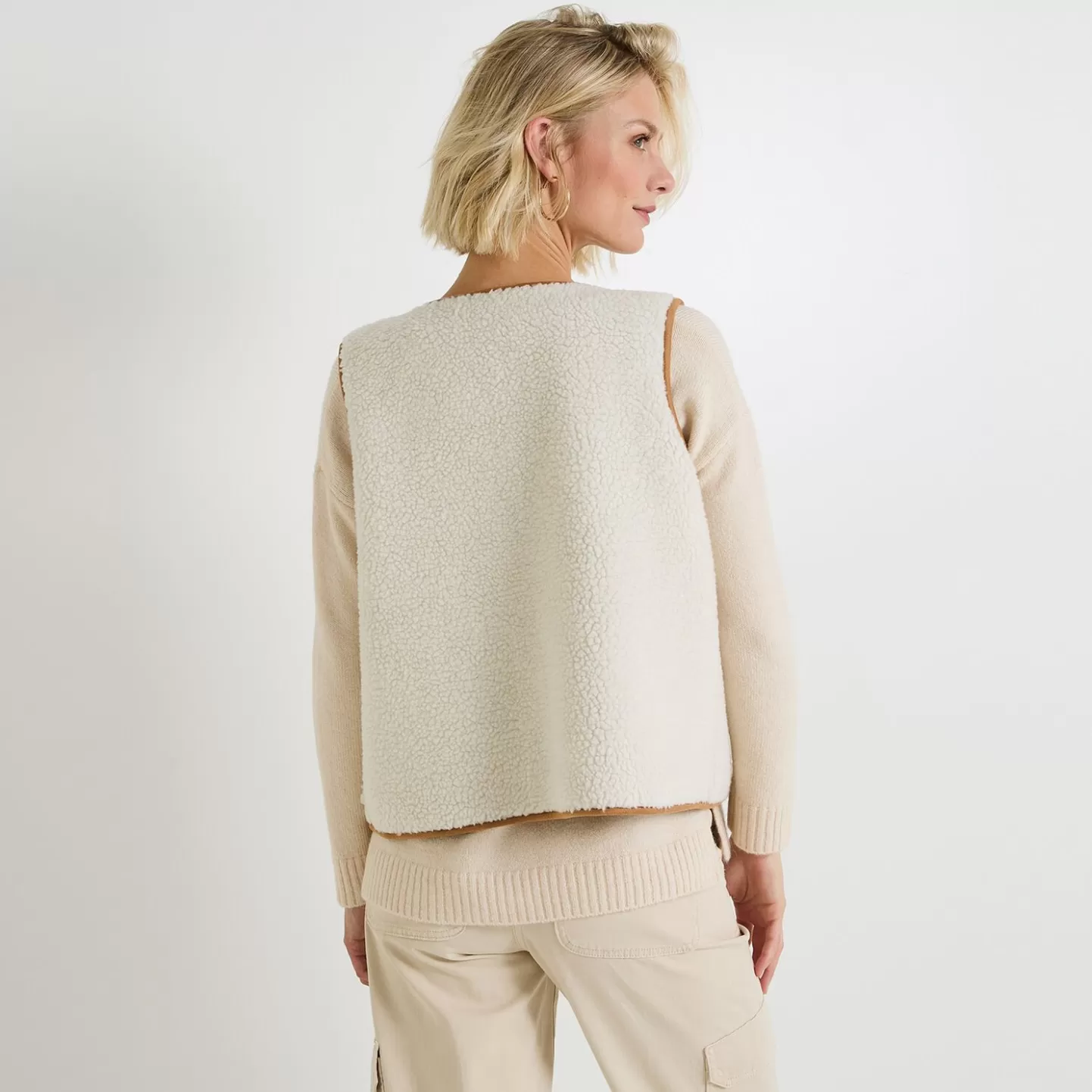 Grain de Malice Veste Reversible Sans Manche Femme- Gilets | Vestes & Blousons