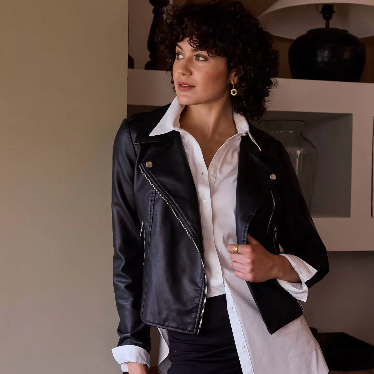 Grain de Malice Veste Simili Femme- Vestes & Blousons