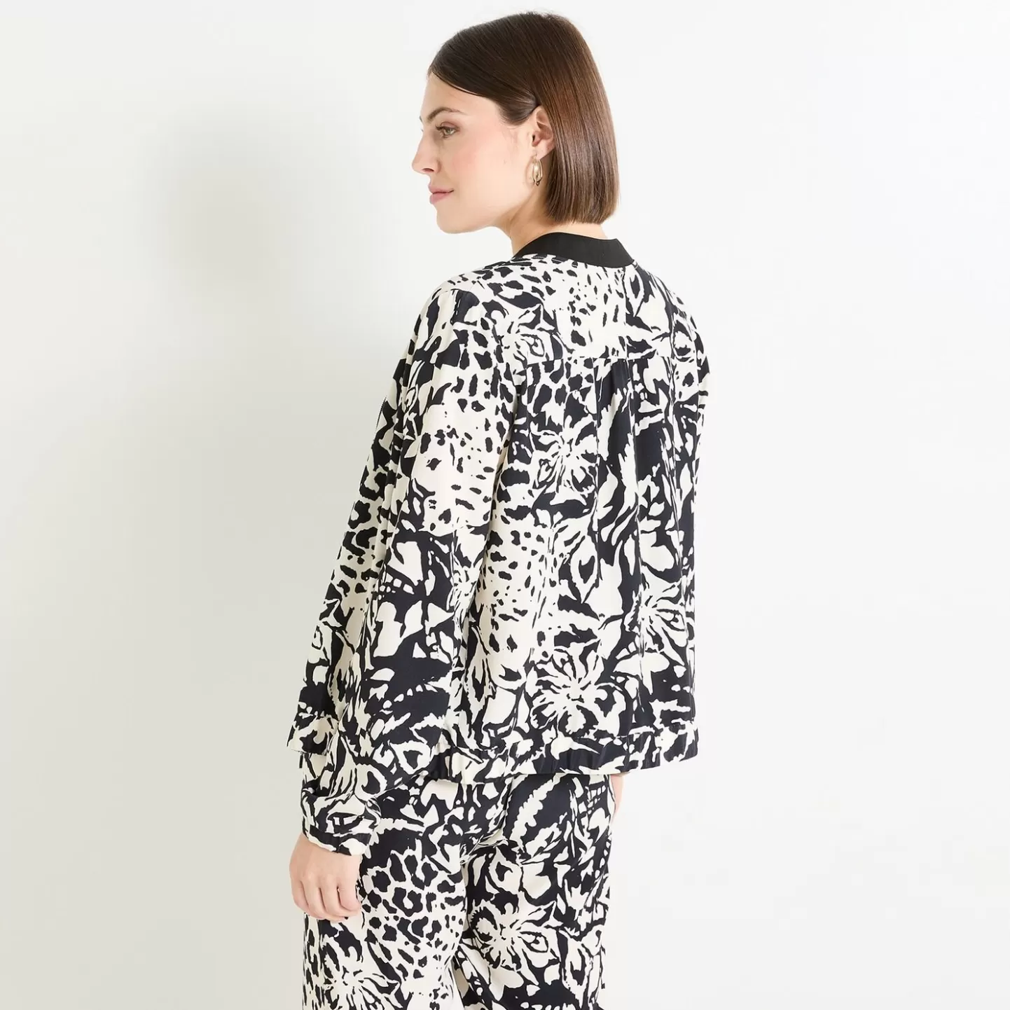 Grain de Malice Veste Zippée Imprimée Femme- Vestes & Blousons
